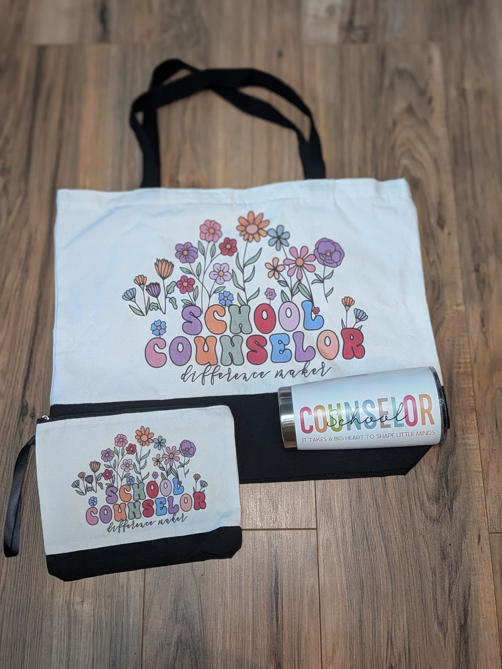 School Counselor Gift Set, New, Tote, Mug, Cosmetic Bag